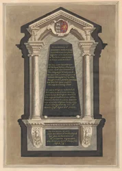 Memorial a Somerset English, su esposa Judith, su madre, su padre, una hermana y un hermano de Hampton Church