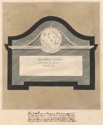 Monumento a un poeta, Richard Tickell, de la iglesia de Hampton