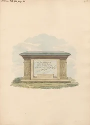 Tumba de John Evans desde la iglesia de Feltham