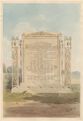 Tumba de Philip James de Loutherbourg, del cementerio de Chiswick