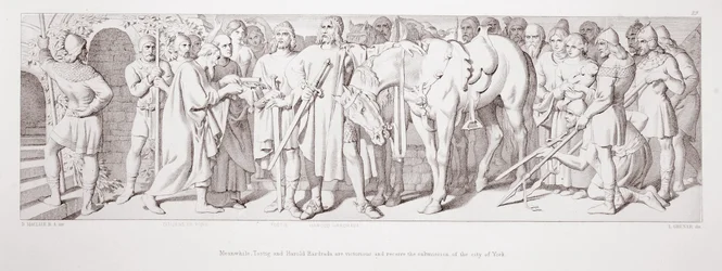 Mientras tanto, Tostig y Harold Hardrada son victoriosos y reciben la sumisión de la ciudad de York, de 
