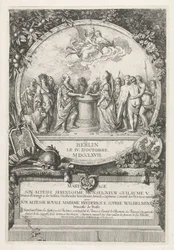 Alegoría del matrimonio de Guillermo V y Guillermina de Prusia, 1767 Mariage de Son Altesse Serenissime Monseigneur Guilaume V. Prince d