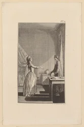 Clarisse acusa a Lovelace de dejarla desprotegida, deshonrada y despojada de toda tranquilidad y virtud