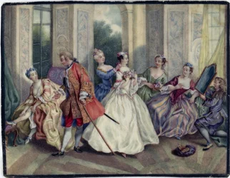La sociedad galante, según Lancret