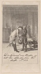 El general von Nassau recibe la recompensa por sus méritos