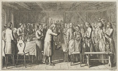 Ilustración para Fest Wandsbecher de Paul Erdman «Mensajero de M. Claudius», cuarta parte