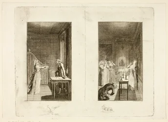Ilustración de *Clarissa*, de Samuel Richardson