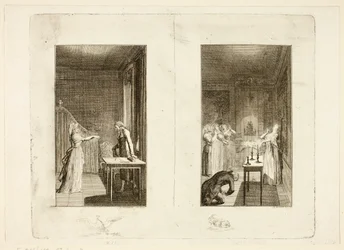 Ilustración para Clarissa de Samuel Richardson