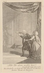 Conversación nocturna de Hamlet con su madre, durante la cual aparece el fantasma de su padre