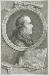 Retrato de Pascha Johann Friedrich Weitsch Mahler en Braunschweig