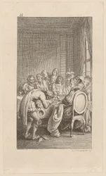 Grabado en cobre de la portada de «Gil Blas de Santillana», volumen 2
