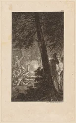 Grabado en cobre de la portada de «Gil Blas de Santillana», volumen 3
