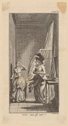 Grabado en cobre de la portada de «Lebensläufe» de Hippel, segundo volumen, tercera parte