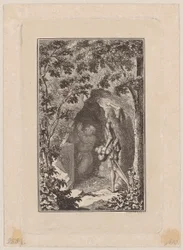 Grabado en cobre de la portada de «Scenen», de Mühlenpfordt