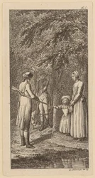 Grabado de portada para «Biografías» de Theodor Gottfried Hippel, segunda parte, Berlín 1799