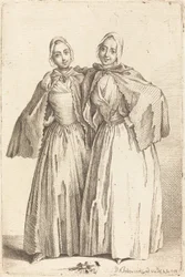 Dos Damas de Pie (Demoiselles Quantin)