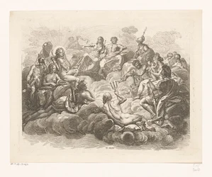 Colección de dioses en el Olimpo