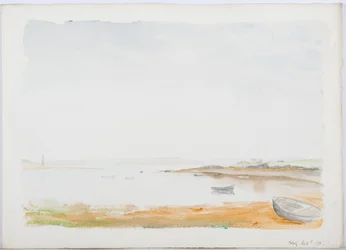Isla Sagrada, 1895 (lápiz y acuarela sobre papel)