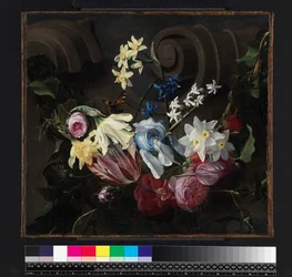 Guirnalda de flores, antes de 1661