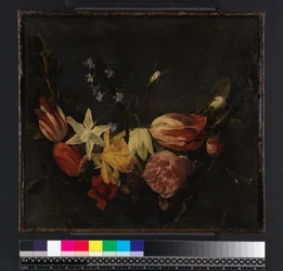 Guirnalda de flores, antes de 1661