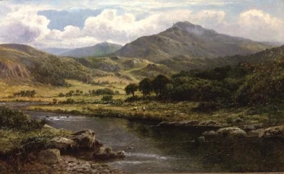 Paisaje de un Río en las Tierras Altas