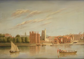 Palacio de Lambeth desde el Támesis, c.1790 (óleo sobre lienzo)