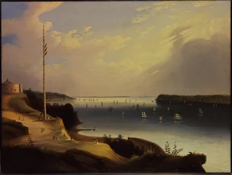 Puerto de Nueva York, c.1835