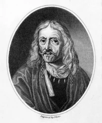 Johannes Hevelius, grabado por J. Baker