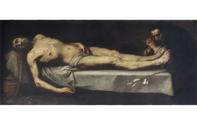 Cristo muerto y Santo Domingo de Guzmán
