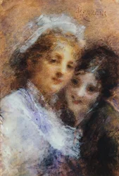 Las hermanas Vercesi de Daniele Ranzoni (1843-1889)
