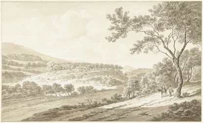 Vista de Palestrina, vista desde la Villa Adriana