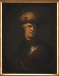 Retrato de medio cuerpo de un anciano