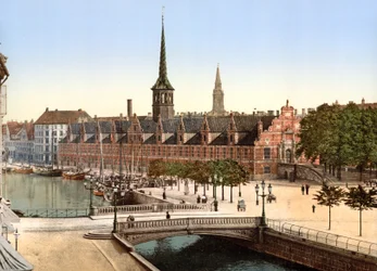 La antigua bolsa de valores, Copenhague, 1890-1900