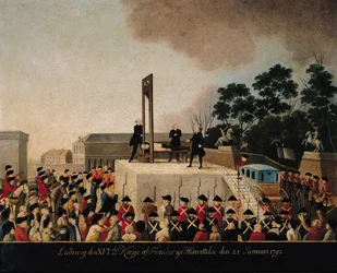 La ejecución de Luis XVI (1754-93), 21 de enero de 1793