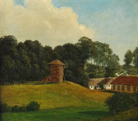 Danés:  Parti fra "Mariendal ved Assens" Vista de Mariendal cerca de Assens