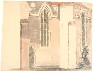 Parte de la iglesia de San Juan en Odense