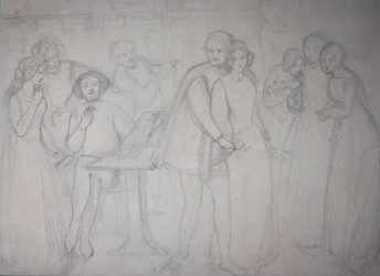 Estudio para Benedick y Beatrice