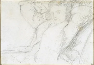 Estudio de una Dama Sentada, 1860