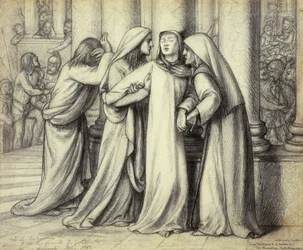 La Virgen María siendo consolada, 1891