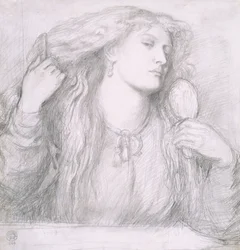 Mujer peinándose el cabello, Fanny Cornforth