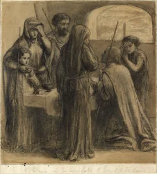 Una Pascua en el hogar de José y Zacarías, c. 1850s