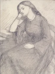 Retrato de Elizabeth Siddal, sentada, c1840s