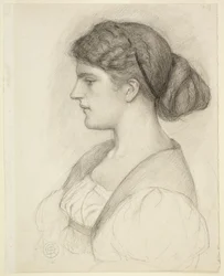 Busto de perfil de Fanny Cornforth