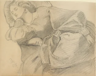 Ruth Herbert dormida, 1858