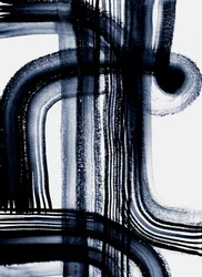 Trazos azules abstractos