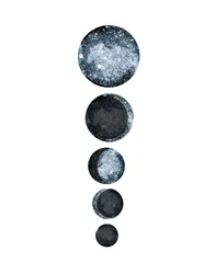 Las fases de la Luna Azul