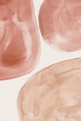 Formas en acuarela con tonos tierra