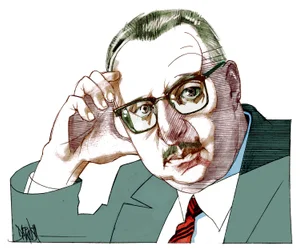 Giorgio Manganelli, 2021 (dibujo digital a lápiz de color)