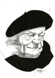 Giuseppe Ungaretti, 2024 (dibujo a lápiz mejorado digitalmente)