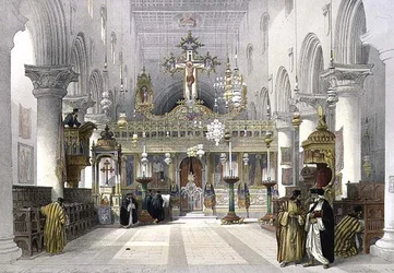 Capilla del Convento de Santa Catalina en el Monte Sinaí, 21 de febrero de 1839, lámina 112 del Volumen III de 